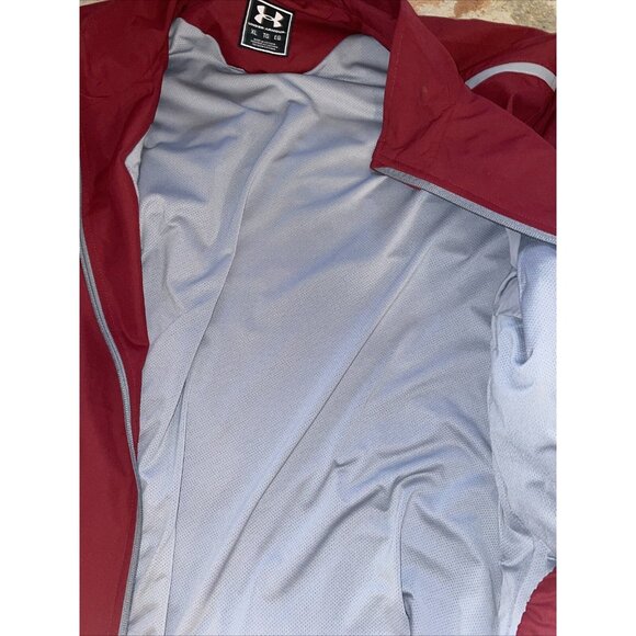 Under Armour All America Football Mens Jacket XL Maroon University Of Pa Rare - Picture 6 of 7
